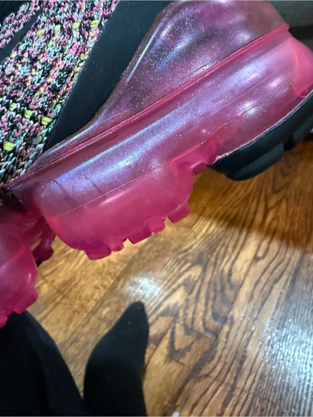 Nike Multicolor Flyknit Air VaporMax Sneakers W8